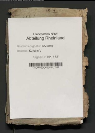 Konvolut mit der Aufschrift: Reichs-Vicariat nach Ableben Kaisers Joseph II.