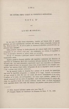 Sui sistemi tripli ciclici di superficie ortogonali.