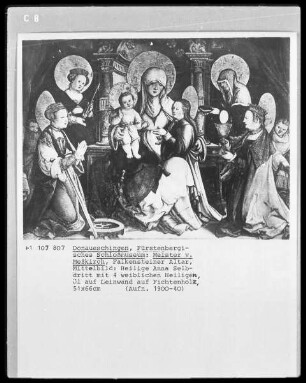Falkensteiner Altar — Anna Selbdritt mit vier weiblichen Heiligen