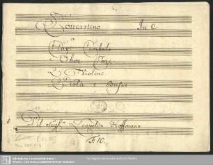 Concertos - Mus.3301-O-7 : cemb, strings, ob - C