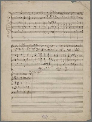 Instrumental pieces, cl, strings (4), campanelli, c-Moll - BSB Mus.ms. 9975 : [without title]