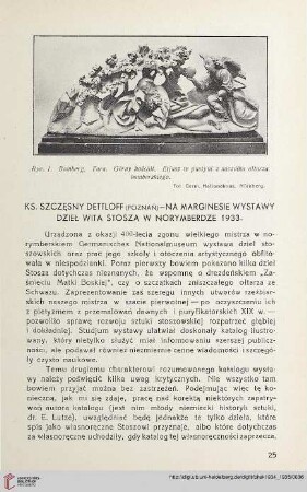 3: Na marginesie wystawy dzieł Wita Stosza w Norymberdze 1933