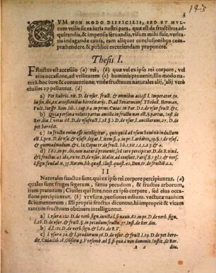 Disp. de fructibus et impensis
