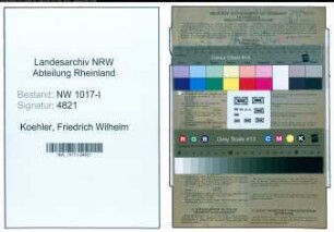 Entnazifizierung Friedrich Wilhelm Koehler , geb. 27.01.1889 (Kaufmann)
