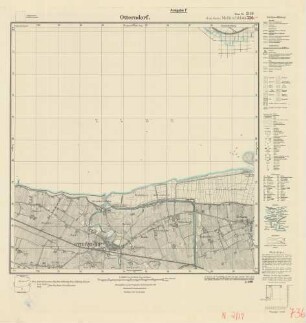 2119 (alte Nr.: 736) Otterndorf, Meßtischblatt (4cm - Karte)