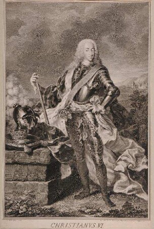 Bildnis von Christian VI. (1699-1746), König von Dänemark