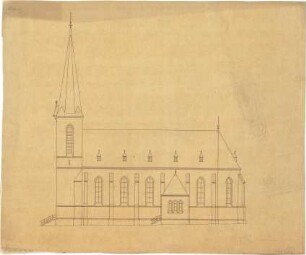 Schmidt, Heinrich von; Veldenz / Mosel; Kath. Kirche - Ansicht