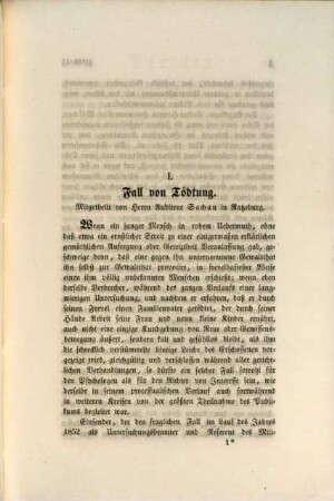 Blätter für gerichtliche Anthropologie : für Ärzte u. Juristen. 5. 1854