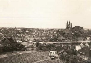 Meißen : Blick vom Turm des Realgymnasiums auf die Altstadt