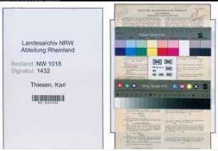 Entnazifizierung Karl Thiesen , geb. 06.03.1899 (Schlosser)