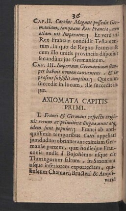 Axiomata capitis primi.