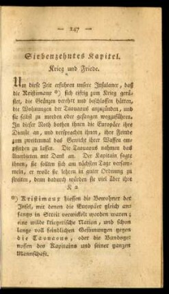 Siebenzehntes Kapitel. Krieg und Friede.