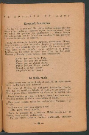 Evocando las manos
