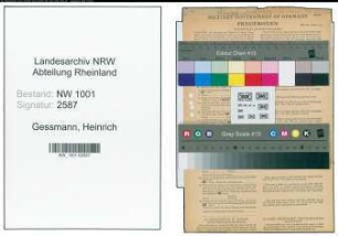 Entnazifizierung Heinrich Gessmann, geb. 06.10.1904 (Tischler)