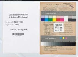 Entnazifizierung Hildegard Molitor, geb. 05.04.1911 (Locherin)