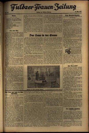 Zweite Ausgabe vom Mittwoch, den 19. Mai 1937.