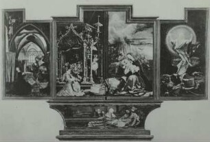 Colmar. Isenheimer Altar : Grünewald, Matthias: Der Isenheimer Altar. 1512-1515. Zweite Wandlung. Lindenholz; 265 x 141 cm. Colmar im Elsaß: Musée Unterlinden