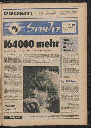 Betriebszeitung 'WF-Sender', Nr.45/1965 (25. November 1965)