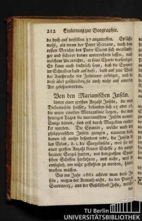 Von den Marianischen Inseln.