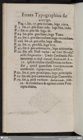 Errata Typographica sic corrige