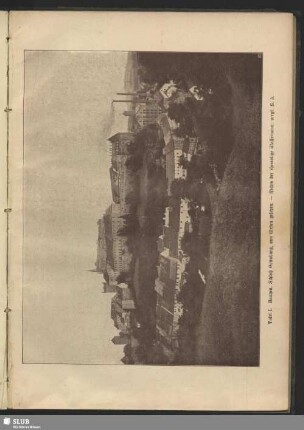 Bautzen, Schloß Ortenburg, von Westen gesehen. - Rechts der ehemalige Wasserturm