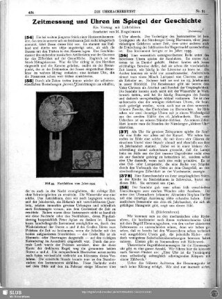 Zeitmessung und Uhren im Spiegel der Geschichte (Fortsetzung)