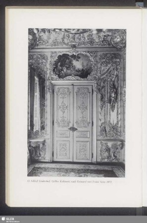 13. Schloß Linderhof. Gelbes Kabinett, nach Entwurf von Franz Seitz 1872