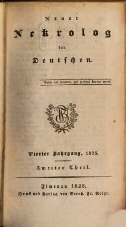 Neuer Nekrolog der Deutschen. 4,2, 4,2. 1826 (1828)