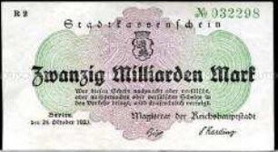 Berlin 20 Milliarden Mark