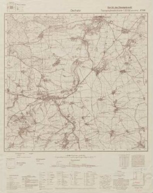 4744 Oschatz, Topographische Karte 1:25000 (4cm - Karte)