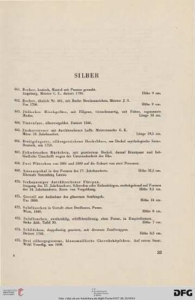 Silber (Nr. 461-503)