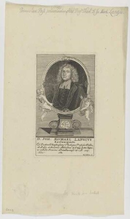 Bildnis des Johann Michael Langivs