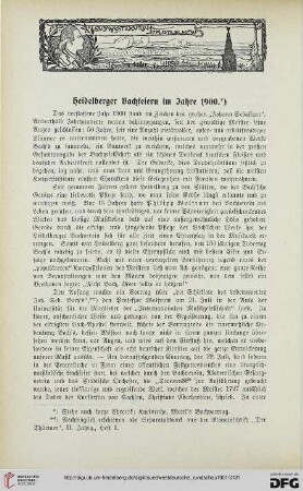 1: Heidelberger Bachfeiern im Jahre 1900
