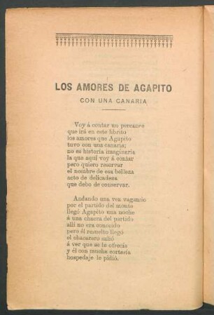 Los amores de Agapito con una canaria