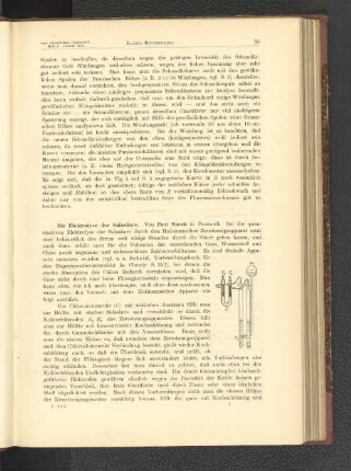 Die Elektrolyse der Salzsäure.