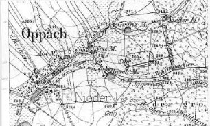 Oppach. Meßtischblatt, Sekt. Neusalza, 1883