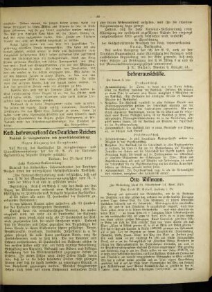 Kath. Lehrerverband des Deutschen Reiches : Ausschuß für Kriegsverletzten- und Hinterbliebenenfürsorge