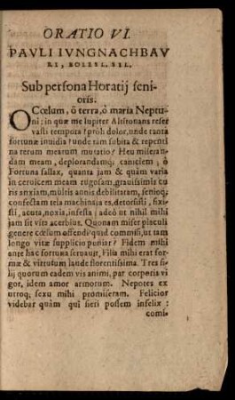 Oratio VI.
