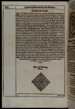 Historia zum Beschluß des Mertzen.