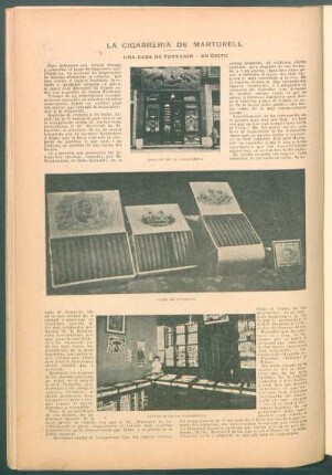 La cigarrería de Martorell - Una casa de porvenir, su éxito