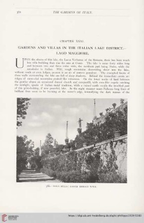 Chapter XXXI: Gardens and Villas in the Italian Lake District. Lago Maggiore