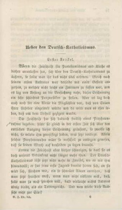 69-102 Ueber den Deutsch-Katholicismus : erster Artikel