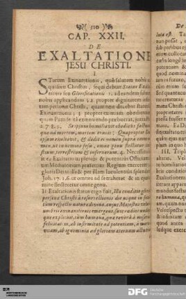 Cap. XXII. De Exaltatione Jesu Christi.