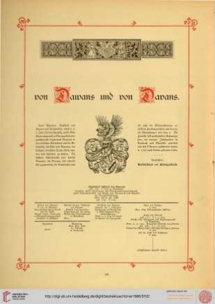 von Dawans und von Davans, von Degenfeld, von Degenfeld-Schonburg, von Deimling, von Delaiti, Douglas, von Dusch