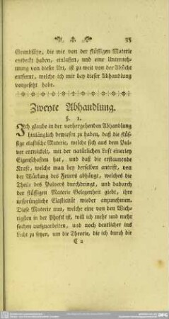 Zweyte Abhandlung