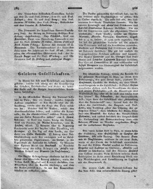 Gelehrte Gesellschaften.