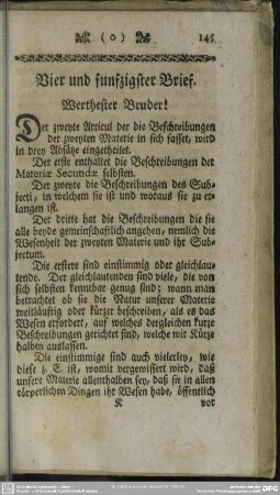 Vier und funfzigster Brief
