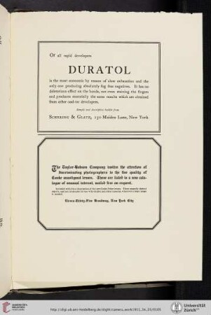 Taylor-Hobson Company [Cooke Anastigmat Lenses]