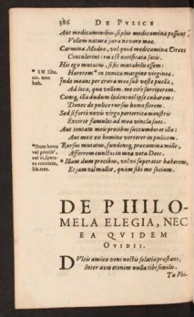 De Philomela Elgia, Nec Ea Quidem Ovidii.