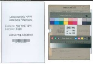 Entnazifizierung Elisabeth Boewering , geb. 16.07.1892 (Lehrerin)